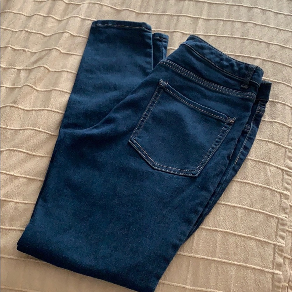 High rise skinny jeans